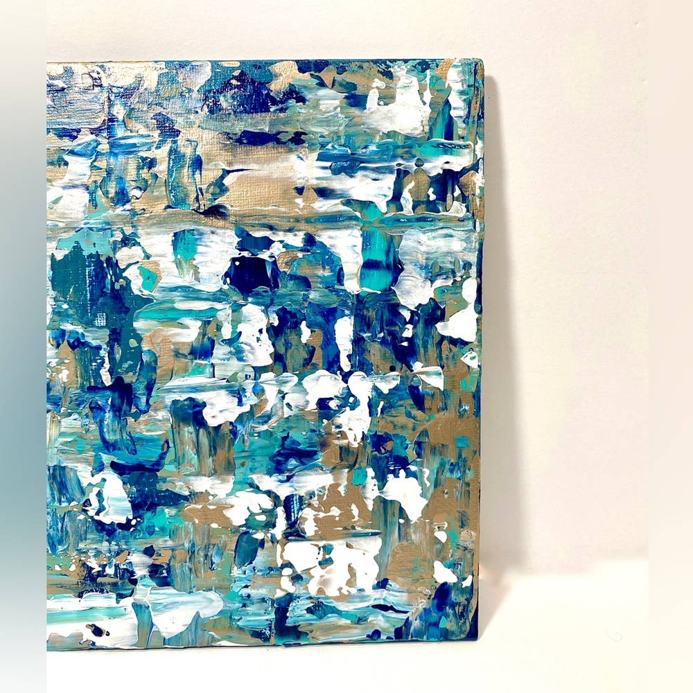 ORIGINAL Textured Abstract Acrylic Art on 8” x 10” Canvas Panel Not Framed - Picture 3 of 14